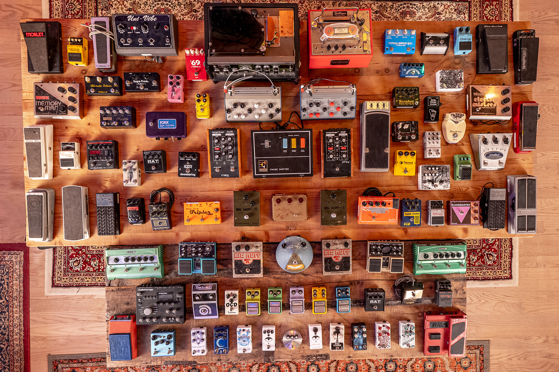 This is the Sonic Ranch collection of guitar pedals.